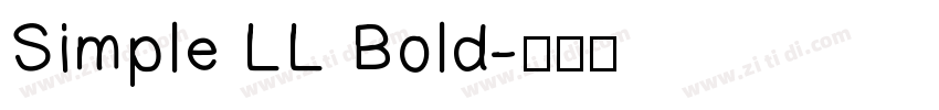 Simple LL Bold字体转换